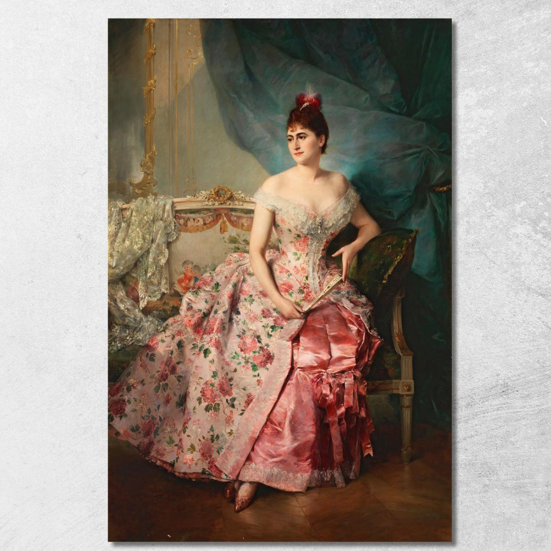 Ritratto Di Signora Raimundo de Madrazo y Garreta rmg27 quadro stampato su tela Ritratto Di Signora Raimundo de Madrazo y Garreta rmg27 quadro stampato su tela