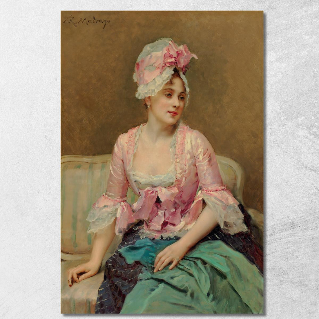 Ritratto Di Aline Mason Raimundo de Madrazo y Garreta rmg28 quadro stampato su tela Ritratto Di Aline Mason Raimundo de Madrazo y Garreta rmg28 quadro stampato su tela