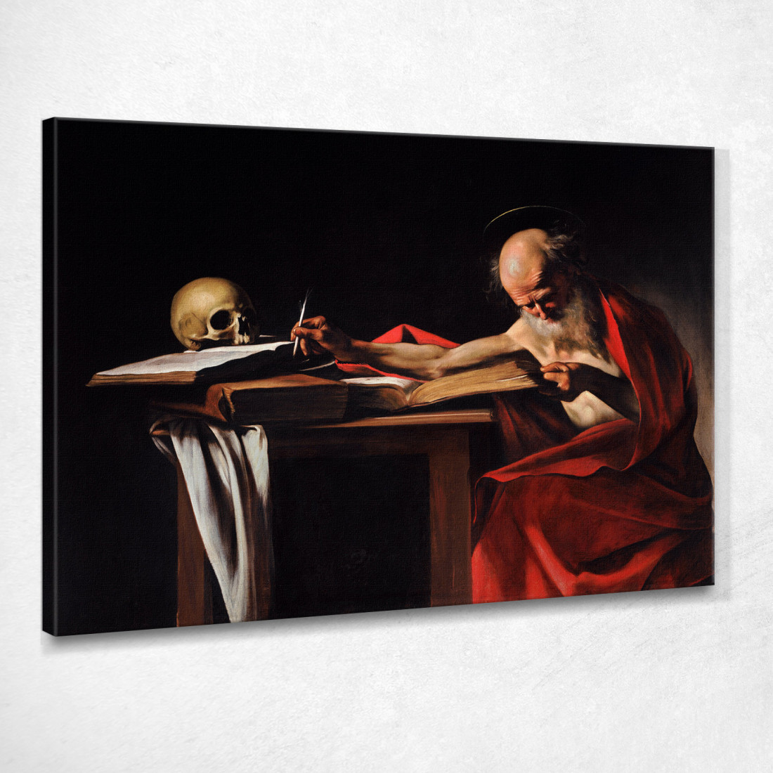 San Girolamo Scrive Caravaggio crv35 quadro stampato su tela