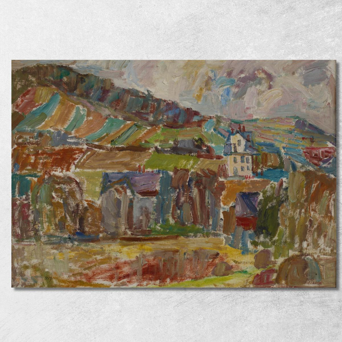 Villaggio Di Montagna Sasza Blonder sbl14 quadro stampato su tela Villaggio Di Montagna Sasza Blonder sbl14 quadro stampato su tela