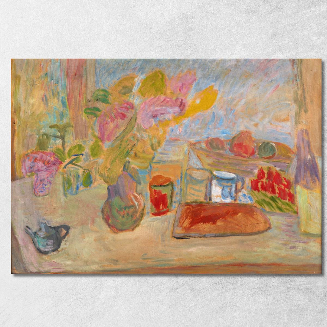 Natura Morta Con Pane Sasza Blonder sbl20 quadro stampato su tela Natura Morta Con Pane Sasza Blonder sbl20 quadro stampato su tela