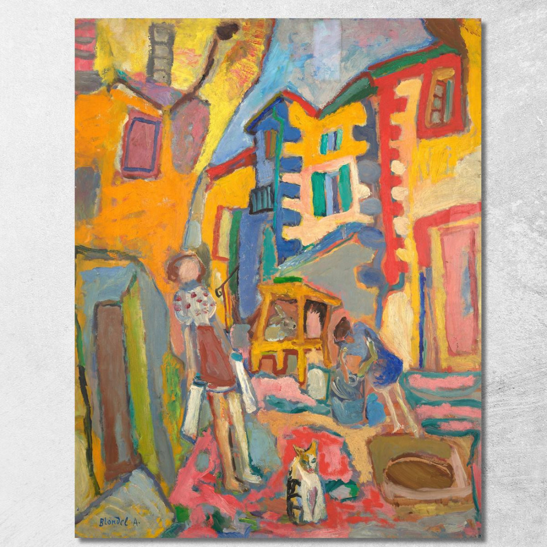Strada Secondaria Del Villaggio Sasza Blonder sbl23 quadro stampato su tela Strada Secondaria Del Villaggio Sasza Blonder sbl23 quadro stampato su tela