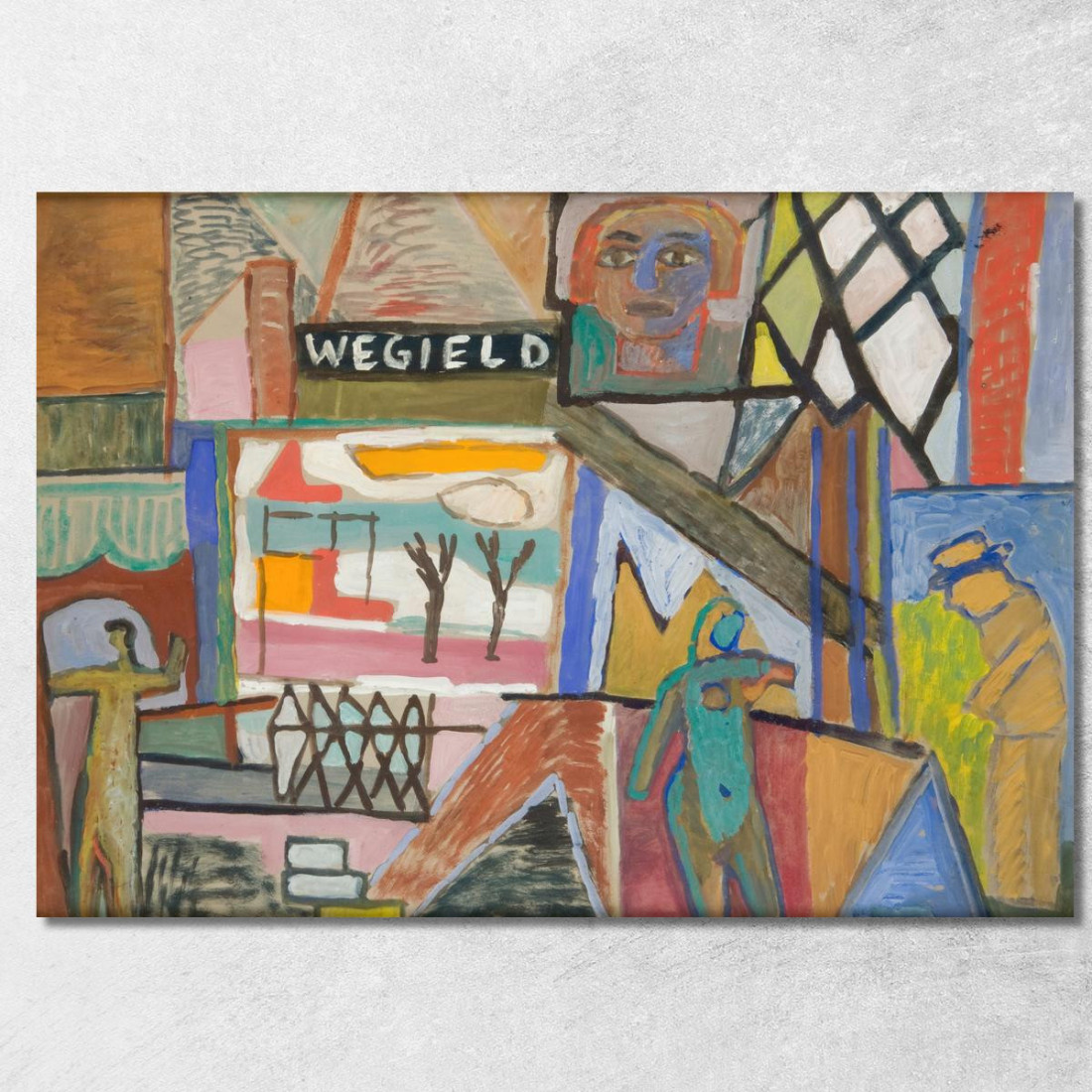 Composizione Con La Scritta Wegield Sasza Blonder sbl29 quadro stampato su tela Composizione Con La Scritta Wegield Sasza Blonder sbl29 quadro stampato su tela