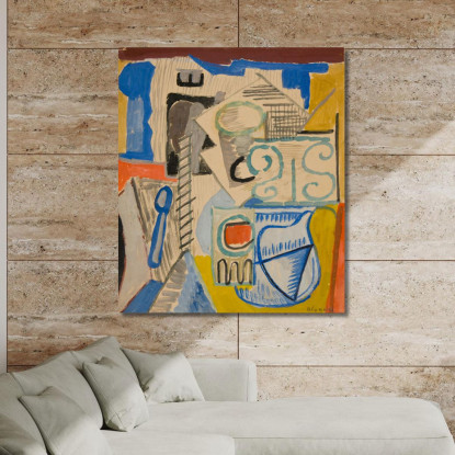 Natura Morta Con Un Cucchiaio Sasza Blonder sbl30 quadro stampato su tela