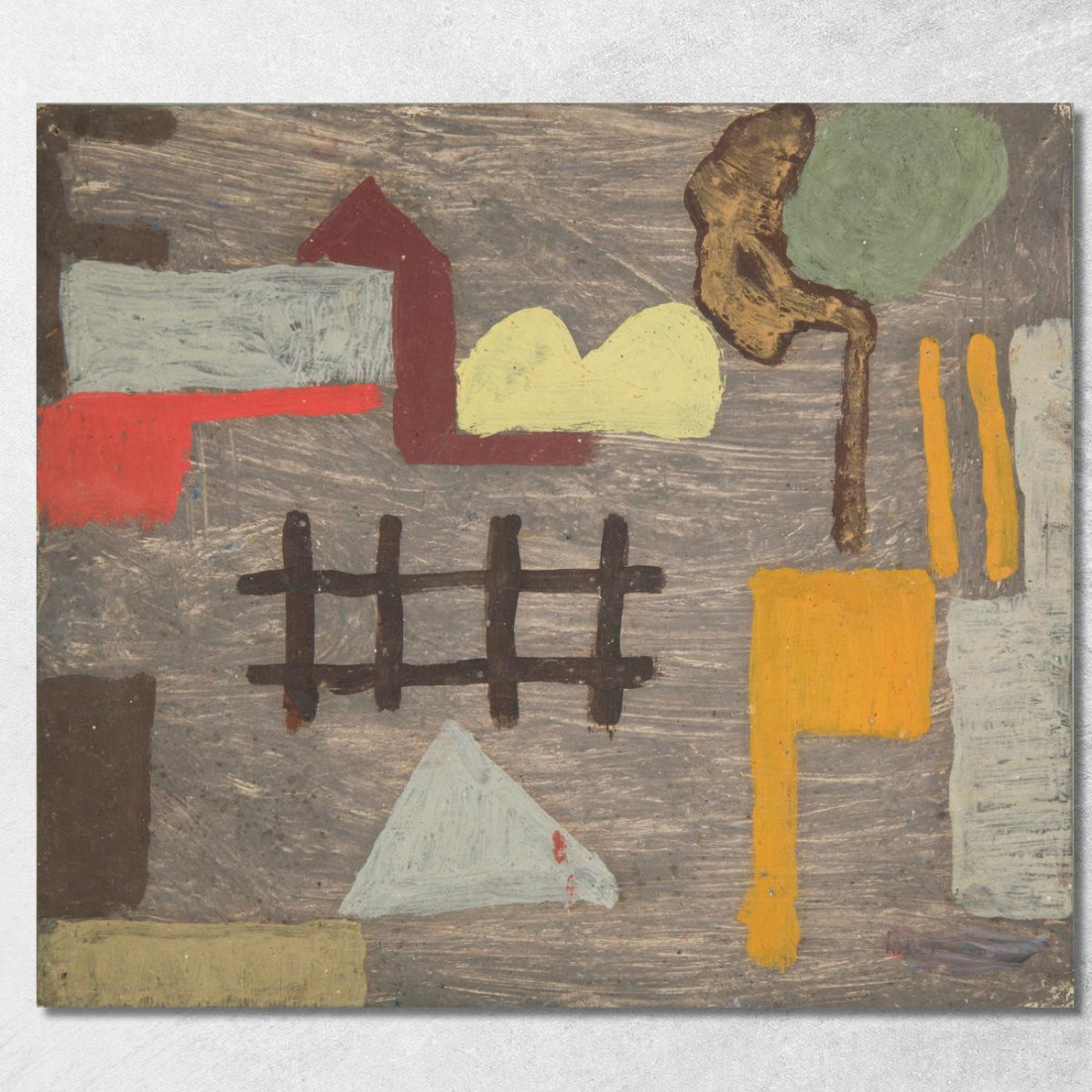 Paesaggio Surreale Con Una Recinzione Sasza Blonder sbl34 quadro stampato su tela Paesaggio Surreale Con Una Recinzione Sasza Blonder sbl34 quadro stampato su tela