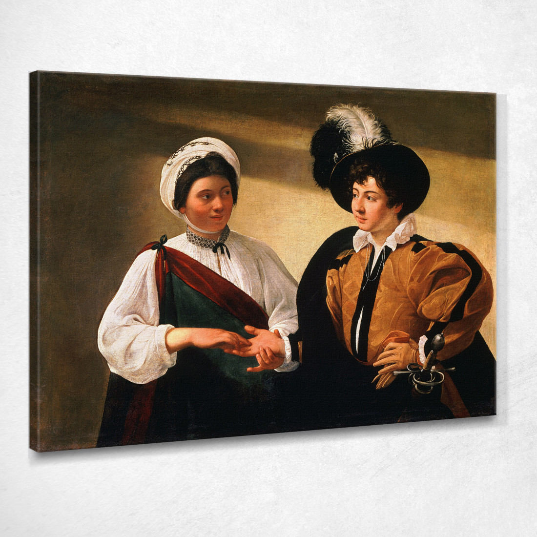 Il Veggente Caravaggio crv47 quadro stampato su tela Il Veggente Caravaggio crv47 quadro stampato su tela