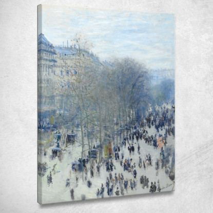 Boulevard Des Capucines 1883 Claude Monet mnt6 quadro stampato su tela