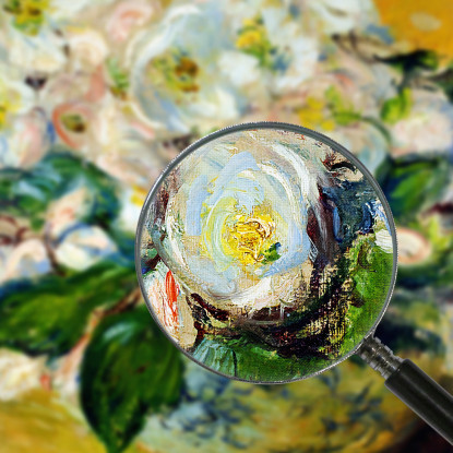 Rose Di Natale 1883 Claude Monet mnt8 quadro stampato su tela