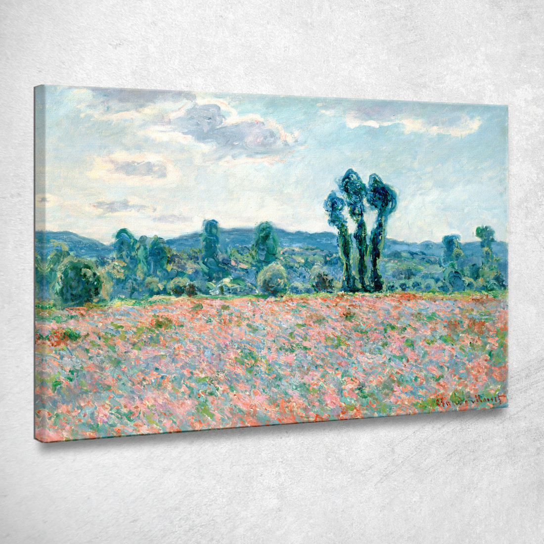 Campo Di Papaveri A Giverny 1890 Claude Monet mnt10 quadro stampato su tela