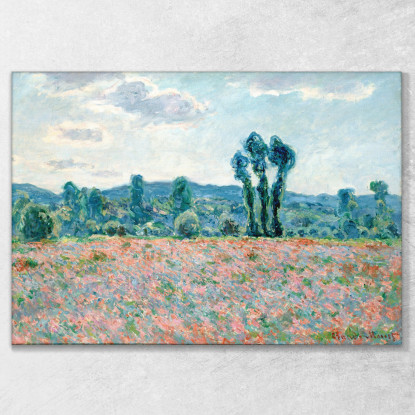 Campo Di Papaveri A Giverny 1890 Claude Monet mnt10 quadro stampato su tela