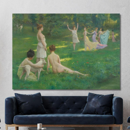 Le Cacciatrici Julius Leblanc Stewart jls11 quadro stampato su tela