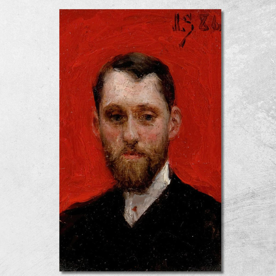 Ritratto Del Pittore Charles Theriat Julius Leblanc Stewart jls18 quadro stampato su tela Ritratto Del Pittore Charles Theriat Julius Leblanc Stewart jls18 quadro stampato su tela