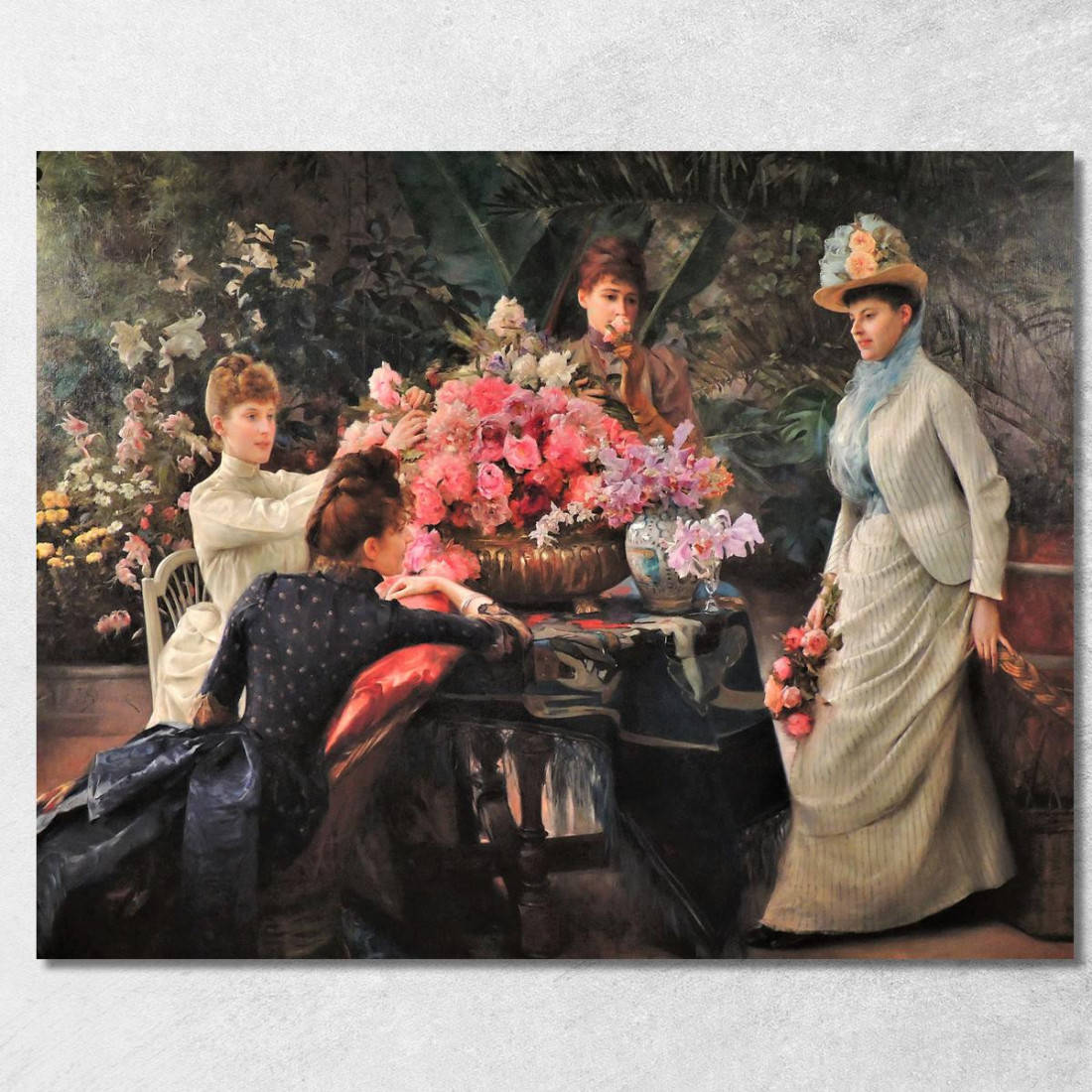 Fiori Di Primavera Julius Leblanc Stewart jls21 quadro stampato su tela Fiori Di Primavera Julius Leblanc Stewart jls21 quadro stampato su tela