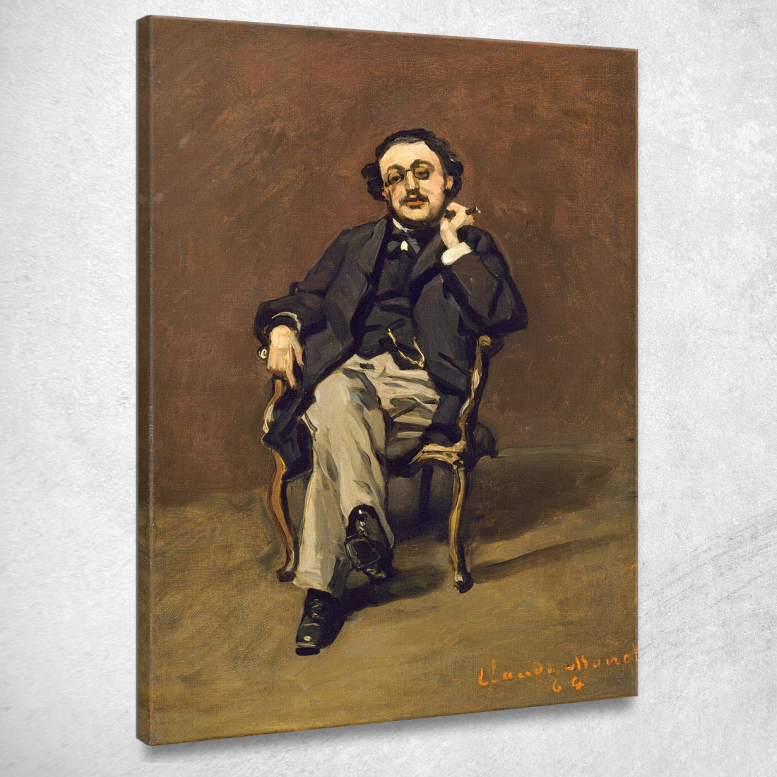 Dottor Leclenché Claude Monet mnt23 quadro stampato su tela Dottor Leclenché Claude Monet mnt23 quadro stampato su tela