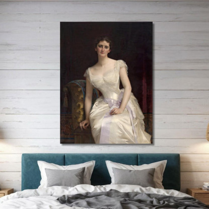 Portrait Of Mary Victoria Leiter The Later Lady Curzon Of Kedleston Vicereine Of India Alexandre Cabanel canvas print