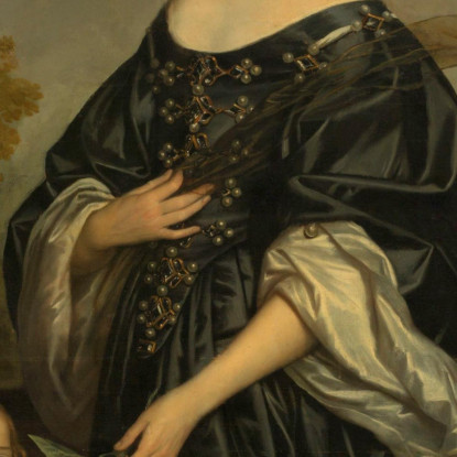 Friedrich Heinrich, Seine Gemahlin Amalia Von Solms Und Ihre Drei Jüngsten Töchter Gerard van Honthorst drucken auf leinwand