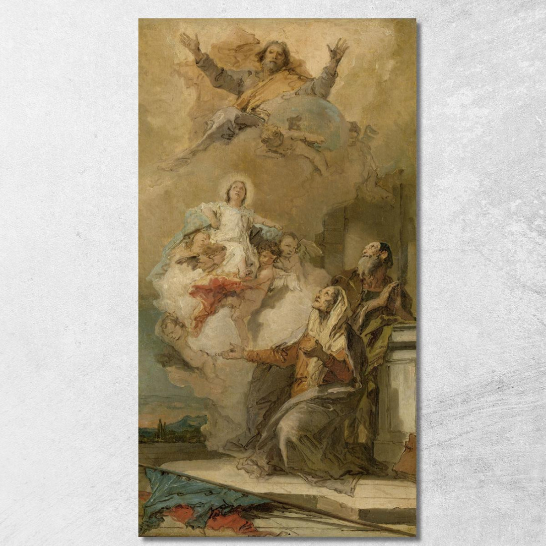 La Inmaculada Concepción Joachim Y Anna Recibiendo A La Virgen María De Manos De Dios Padre Giovanni Battista Tiepolo cuadro en La Inmaculada Concepción Joachim Y Anna Recibiendo A La Virgen María De Manos De Dios Padre Giovanni Battista Tiepolo cuadro en
