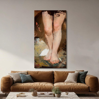 Study Of Legs Phryne To The Painting Phryne On The Poseidon S Celebration In Eleusis Henryk Siemiradzki canvas print