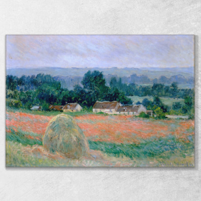 Pagliaio A Giverny 1886 Claude Monet mnt28 quadro stampato su tela