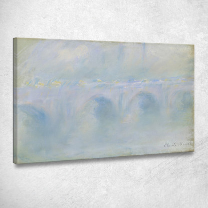 Ponte Waterloo Claude Monet mnt36 quadro stampato su tela