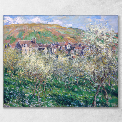 Susini In Fiore A Vetheuil 1879 Claude Monet mnt44 quadro stampato su tela