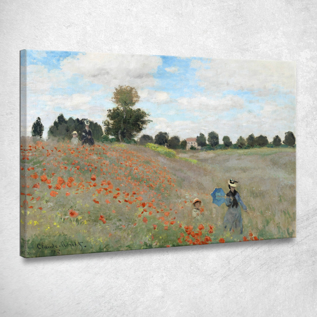 Papaveri Vicino Ad Argenteuil 1873 Claude Monet mnt45 quadro stampato su tela