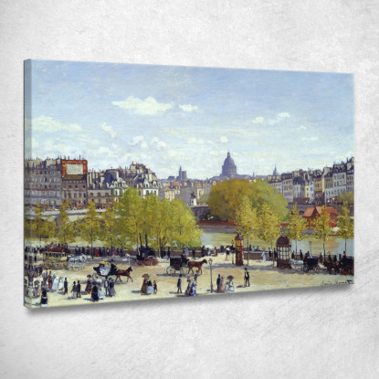 Quai Du Louvre 1867 Claude Monet mnt50 quadro stampato su tela