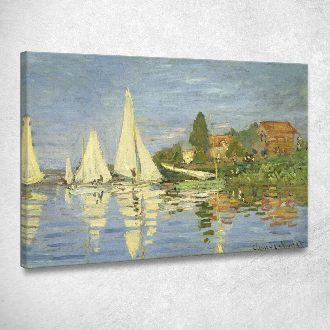 Regata Ad Argenteuil 1872 Claude Monet mnt51 quadro stampato su tela