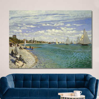 Regata A Sainte-Adresse 1867 Claude Monet mnt52 quadro stampato su tela