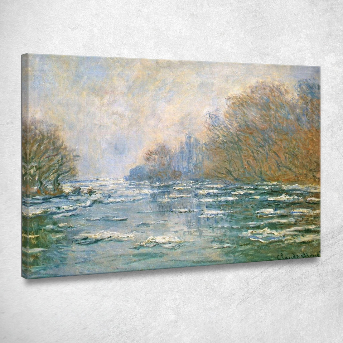 Il Disgelo Del Fiume Vicino A Vetheuil 1880 Claude Monet mnt54 quadro stampato su tela