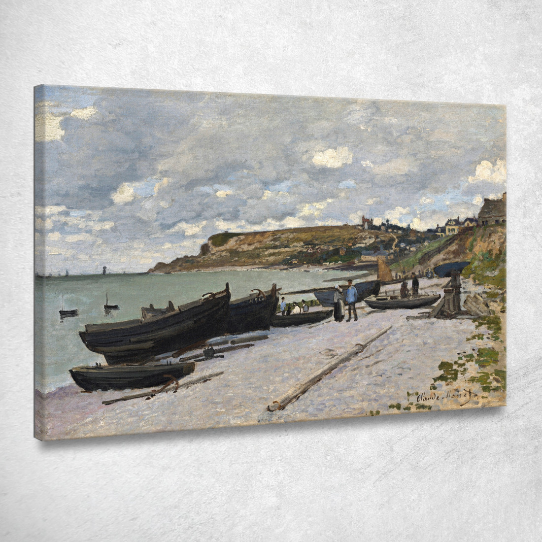 Saint-Adresse Barche Da Pesca Sulla Riva 1867 Claude Monet mnt56 quadro stampato su tela