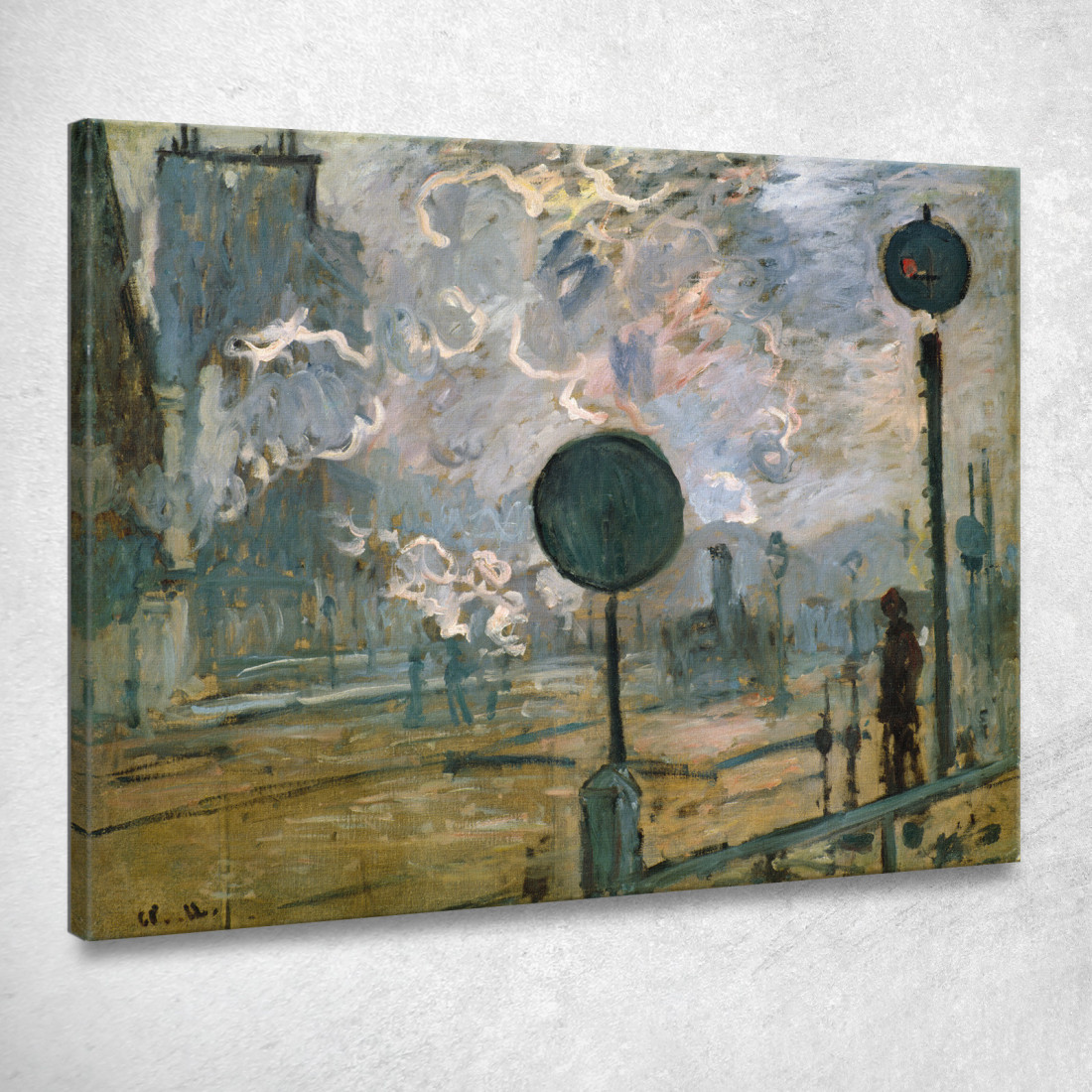 Stazione Saint-Lazare Esterno 1877 Claude Monet mnt57 quadro stampato su tela Stazione Saint-Lazare Esterno 1877 Claude Monet mnt57 quadro stampato su tela
