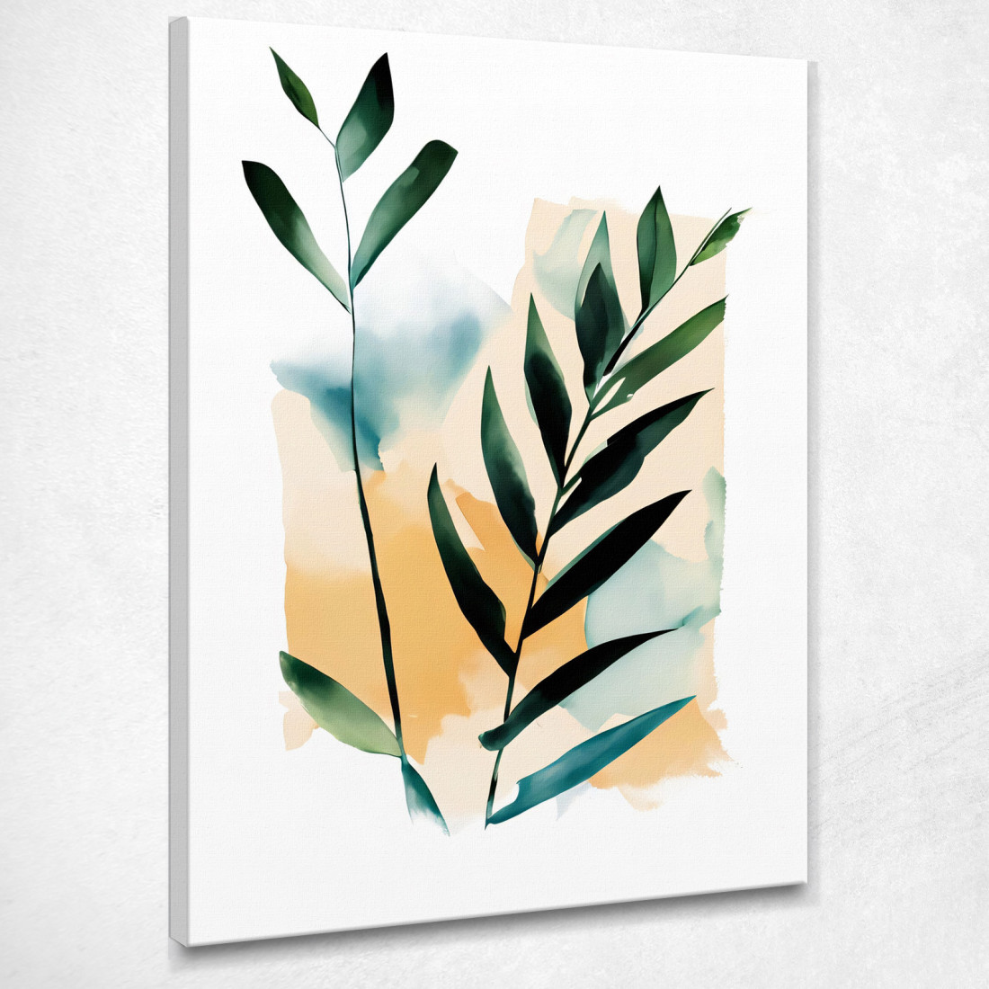 Quadro Botanico Moderno Astrazione Minimalista Di Fronde Di Palma Verdi btn3 quadro stampato su tela Quadro Botanico Moderno Astrazione Minimalista Di Fronde Di Palma Verdi btn3 quadro stampato su tela