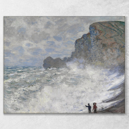 Paesaggio Marino Tempestoso 1883 Claude Monet mnt64 quadro stampato su tela