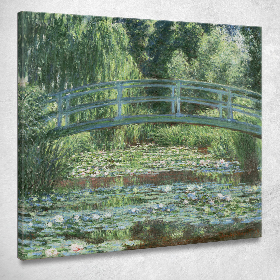 La Passerella Giapponese E La Vasca Delle Ninfee Claude Monet mnt70 quadro stampato su tela