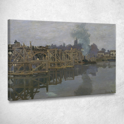 Il Ponte In Riparazione 1871 Claude Monet mnt71 quadro stampato su tela