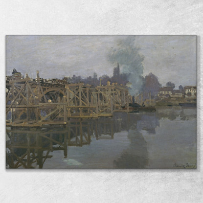 Il Ponte In Riparazione 1871 Claude Monet mnt71 quadro stampato su tela