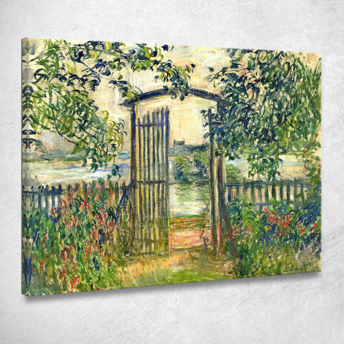 La Porta Del Giardino A Vetheuil 1881 Claude Monet mnt73 quadro stampato su tela