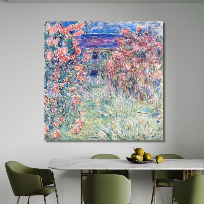 La Casa Tra Le Rose 03 1925 Claude Monet mnt78 quadro stampato su tela