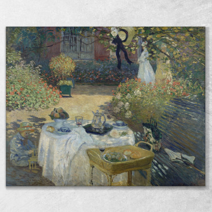 Il Pranzo 1873 Claude Monet mnt79 quadro stampato su tela