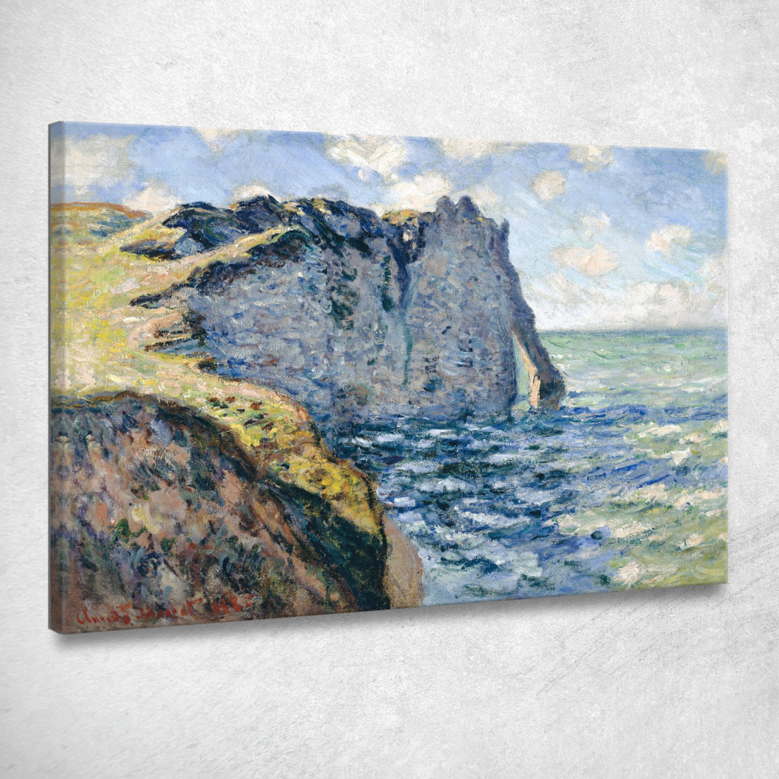 Egli Manneport 1882 Claude Monet mnt80 quadro stampato su tela Egli Manneport 1882 Claude Monet mnt80 quadro stampato su tela