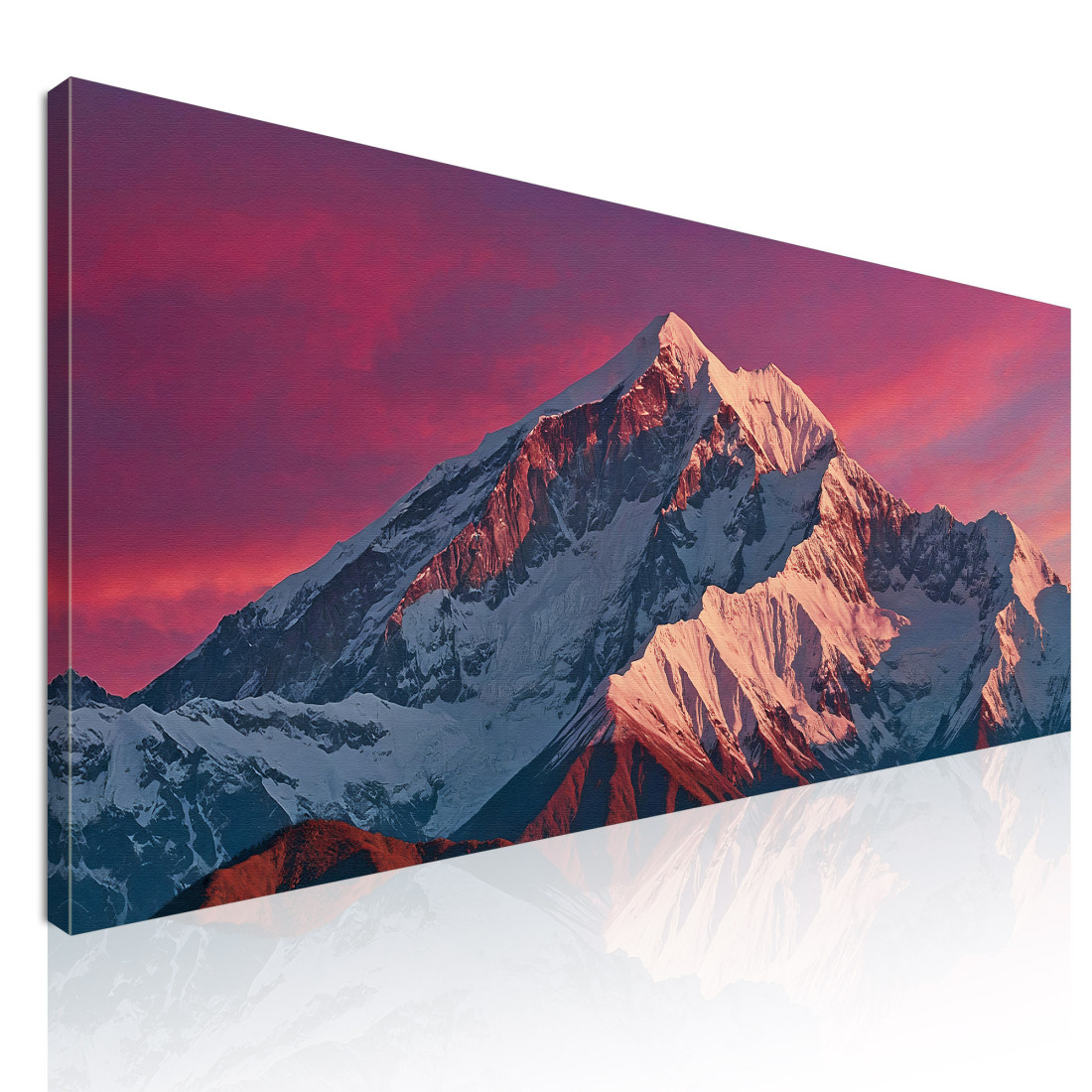 Quadro Montagne Alba Rosa Vibrante Sulle Maestose Montagne Innevate mow39 quadro stampato su tela Quadro Montagne Alba Rosa Vibrante Sulle Maestose Montagne Innevate mow39 quadro stampato su tela