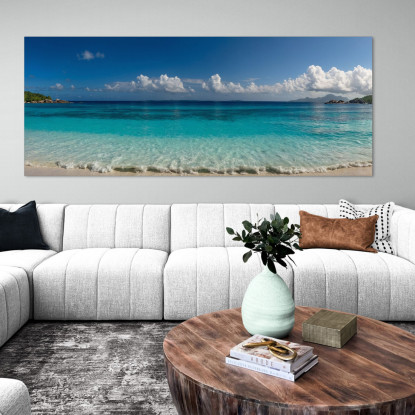 Quadro Paesaggio Mare Spiaggia Tropicale Con Acque Turchesi seal5 quadro stampato su tela