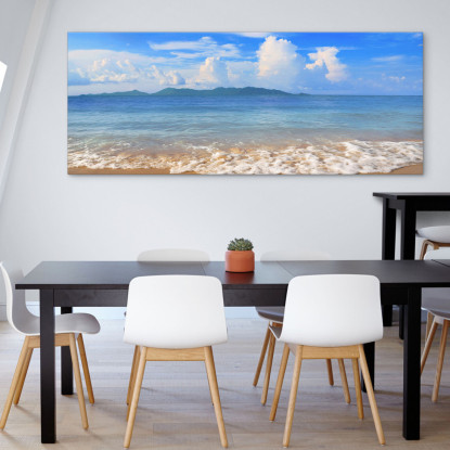 Quadro Paesaggio Mare Spiaggia Incantevole A Koh Samui Con Mare Turchese seal24 quadro stampato su tela