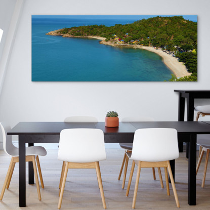 Quadro Paesaggio Mare Spiaggia Di Thongson Bay Con Ville E Mare Trasparente seal25 quadro stampato su tela