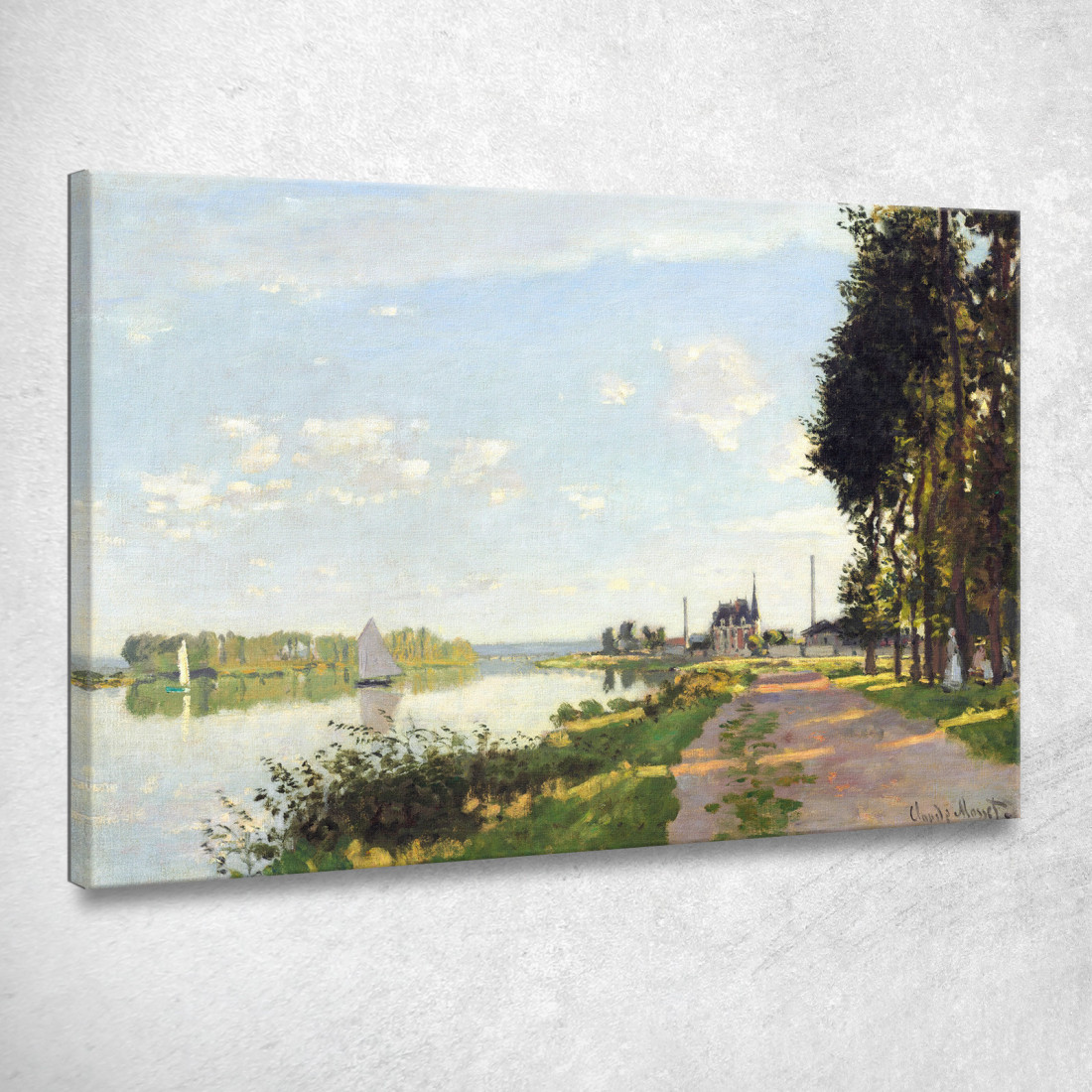 La Passeggiata Ad Argenteuil 1872 Claude Monet mnt86 quadro stampato su tela La Passeggiata Ad Argenteuil 1872 Claude Monet mnt86 quadro stampato su tela