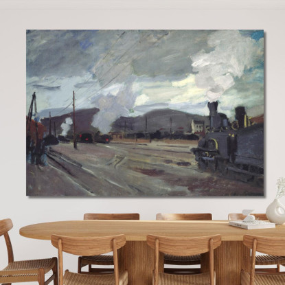 Stazione Ferroviaria Di Argenteuil 1872 Claude Monet mnt88 quadro stampato su tela