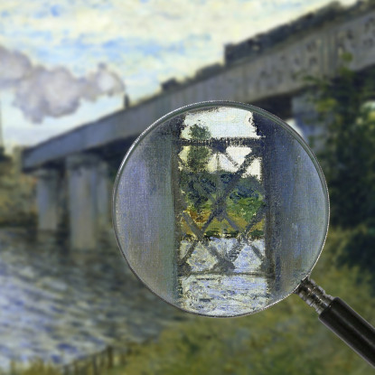 Il Ponte Ferroviario Ad Argenteuil 1874 Claude Monet mnt89 quadro stampato su tela