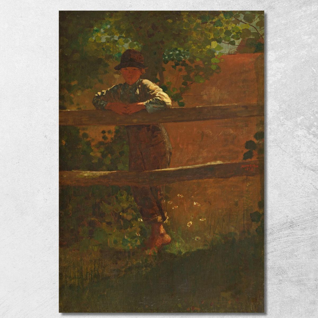 Ein Junge Vom Land Winslow Homer drucken auf leinwand Ein Junge Vom Land Winslow Homer drucken auf leinwand