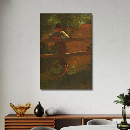 Ein Junge Vom Land Winslow Homer drucken auf leinwand